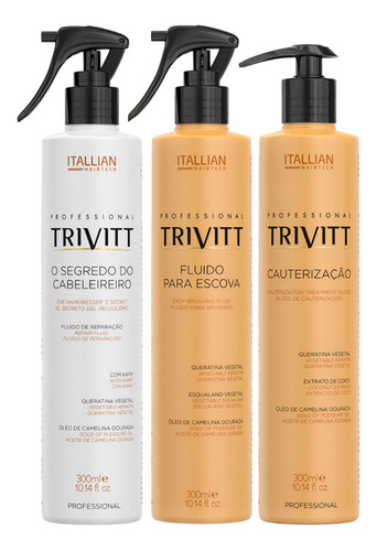 Kit Trivitt Cauterização, Segredo, Fluido De Escova