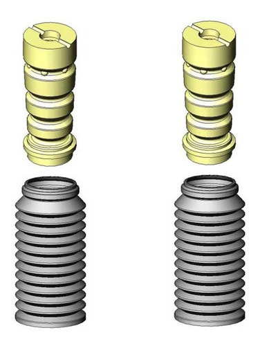 Gomas Rebote Amortiguador Trasera Vw Jetta A3 1997 1998 1999