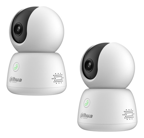 Kits De 2 Camaras Dahua K31f 3mpx Para Interior/ Audio/ Ia/ 360°vision/ Deteccion De Mascotas/ Autotracking/ Boton De Llamada/ Pre Sets/ Wi-fi/ranura Para Micro Sd Hasta 256gb