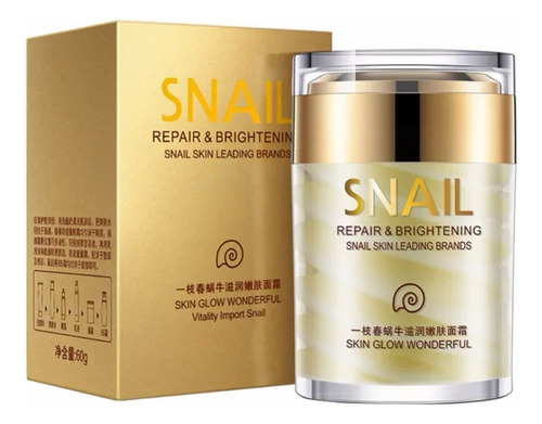 Crema Facial De Colágeno De Caracol, Blanqueadora, Hidratant
