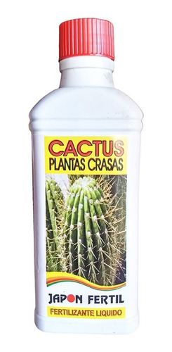Imagen 1 de 2 de Fertilizante Cactus Suculentas Japon Fertil 250 Ml
