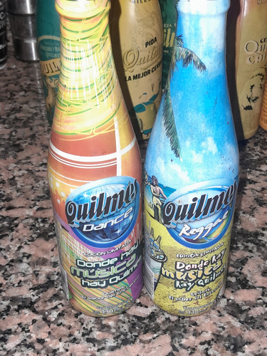 Antiguas Botellas Quilmes Ed.limitada Dance-reggie Llenas (Usado)