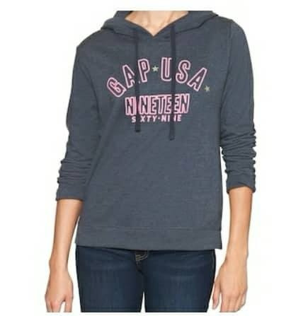 Gap Buzo Original Mujer Medium Letra Rosa Villa Urquiza Usa