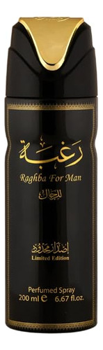 Spray Desodorante Perfumado Lattafa Raghba Para Homens 200ml