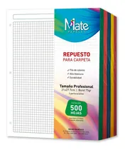 Comprar Mate | Hojas Para Carpeta | Carta | 500 Hojas | Filo Colores