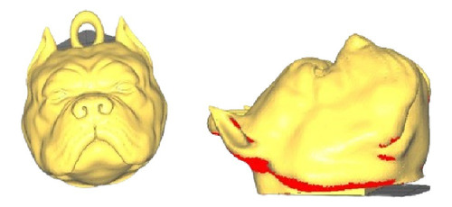 Llavero Bulldog Archivo Stl Para Impresion 3d