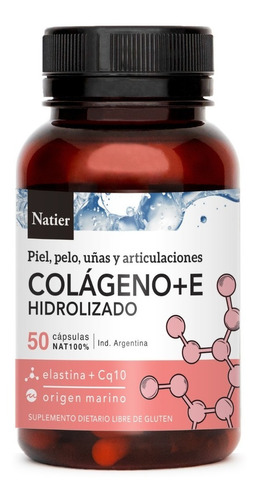 Colageno + Coq10 + Vitamina E Natier X50 Capsulas