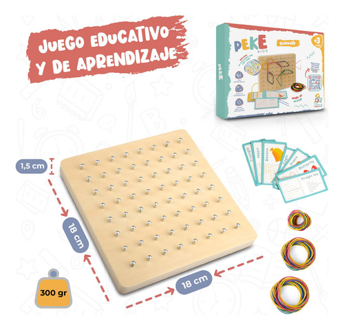 Tablero Montessori Figuras Geométricas Busy Board Didáctic
