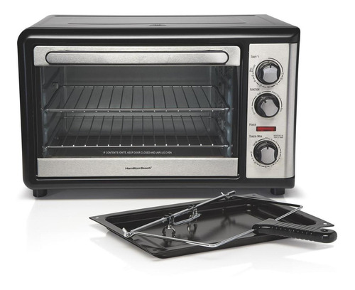 Horno De Mesa Eléctrico Hamilton Beach 31108 Negro 120v