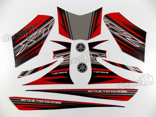 Imagem 1 de 6 de Adesivos Yamaha Xtz 125e 2014 Vermelha Kit Completo 10490