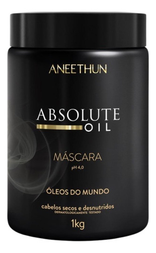 Máscara Capilar Aneethun Absolute Oil 1kg - Cabelos Secos