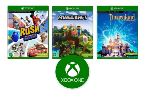 Minecraft + Rush + Disneyland - Xbox One - Novo - Lacrado Br