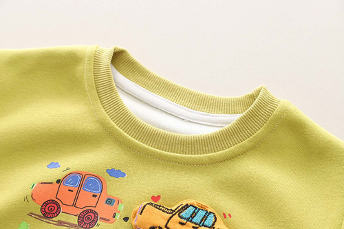 Sudadera LG 5003 Con Estampado De Coche Para Niños Pequeños