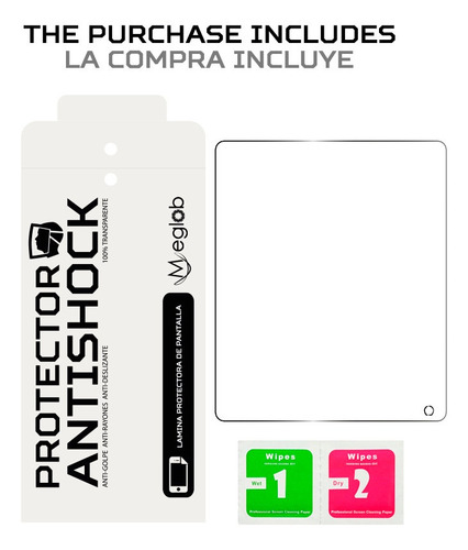 Protector Mica Pantalla Para Tablet Primux Ciclon 9.7