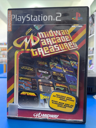 Jogo Midway Arcade Treasures Ps2 Europeu Seminovo Completo
