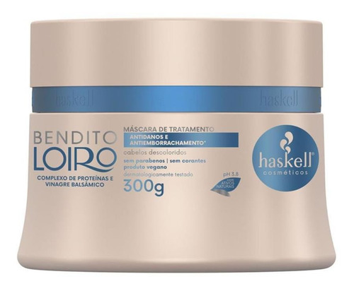 Kit Haskell Bendito Loiro Shampoo Condic E Máscara 300g/ml