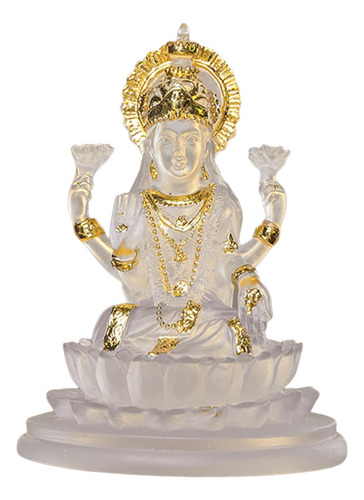 Estatueta Lakshmi Deusa Hindu Estátua Deusa Da Claro