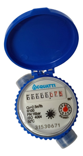 Imagen 5 de 9 de Contador Agua Chorro Unico 1/2 Plastico