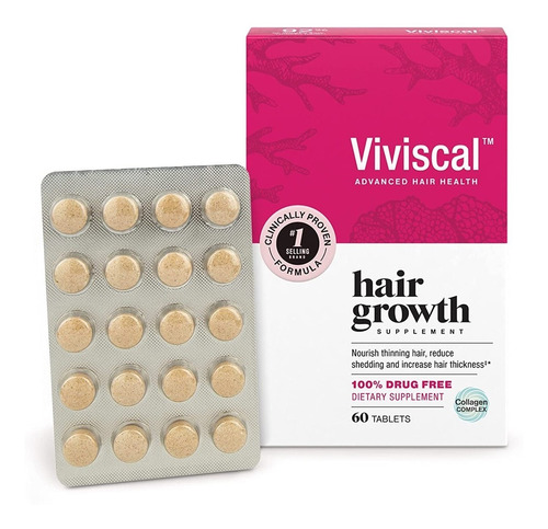 Viviscal Para Crecimiento Del Cabello 60 Tabletas