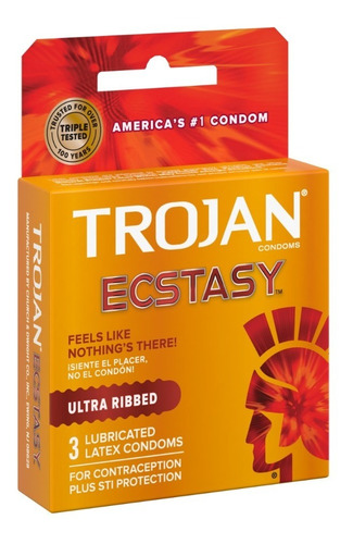 Preservativo Con Textura Ecstasy Trojan Sexosexshop
