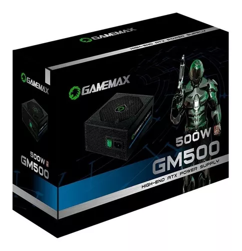 FONTE GAMEMAX GM500 BLACK - UNBOXING 