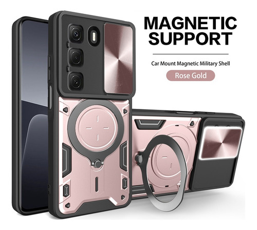 Funda Con Anillo Magnético Para Infinix Hot 50 Pro