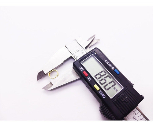 Brinco Ouro 18k Argola 2º Furo Com Trava Bat0120