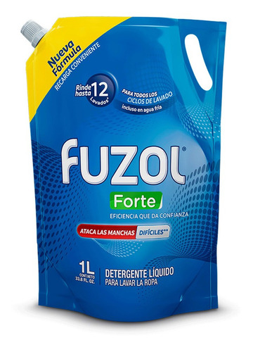Detergente Liquido Fuzol Forte 1lt(1uni)super