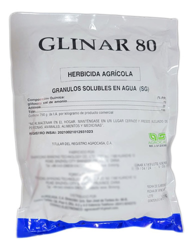 Glinar 80 1 Kg Herbicida Glifosato