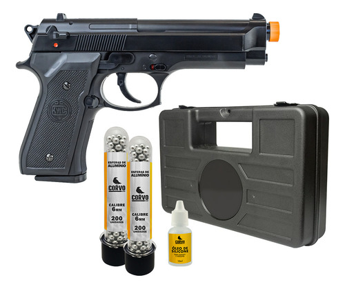 Pistola Rossi M92 Spring + Esferas Alumínio + Maleta + Óleo