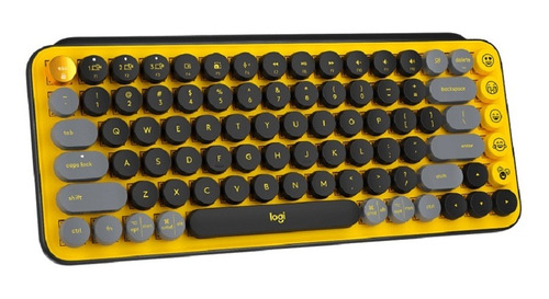 Logitech 920-010713 Teclado Pop Keys Black/yellow Inal+bt