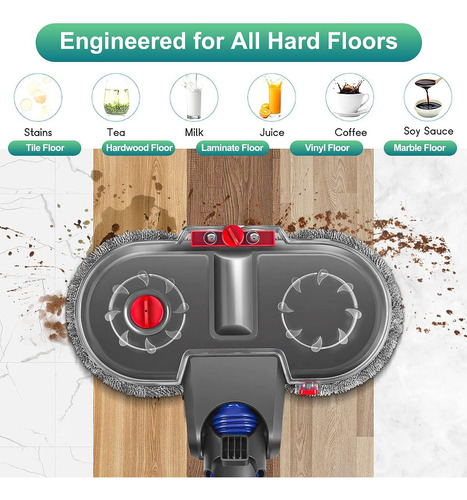 Jajadeal Mop Head Para Dyson V15 V11 V10 V8 V7 Aspiradoras Y
