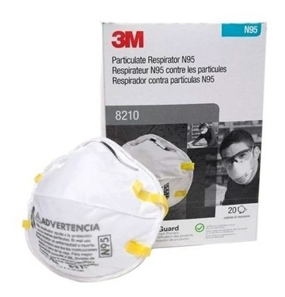 Caja De Mascarillas 3m 8210 N95 (20 Unidades)