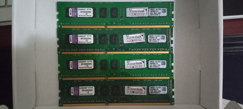 Imagem 2 de 3 de Kit 4 Pentes Memória Ram 4gb 4x4gb Kingston Kvr1333d3ns/4g