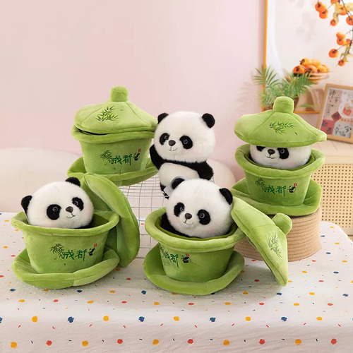 H Regalo De Recuerdo For Una Muñeca Panda Con Forma De Taza