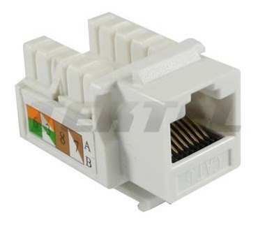 Keystone Jack Cat 5e Rj45-110 White/coupler Hembra Rj45 Blan