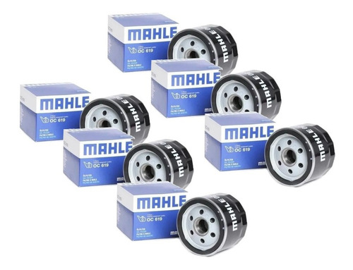 6x Filtro Óleo Original Mahle Oc619 Bmw F850gs F750gs F800gs