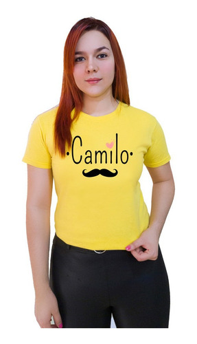 Polera Camilo Bigote Exclusivo Familiar 100% Algodón 634