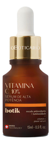 O Boticário Botik Sérum De Alta Potência Vitamina C 10% 15ml Momento De Aplicação Dia/noite Tipo De Pele Normal