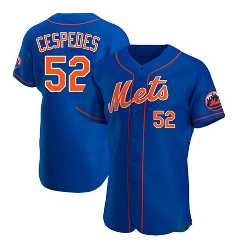 Imagen 1 de 1 de Camiseta Casaca Baseball Mlb New York Mets Cespedes 52