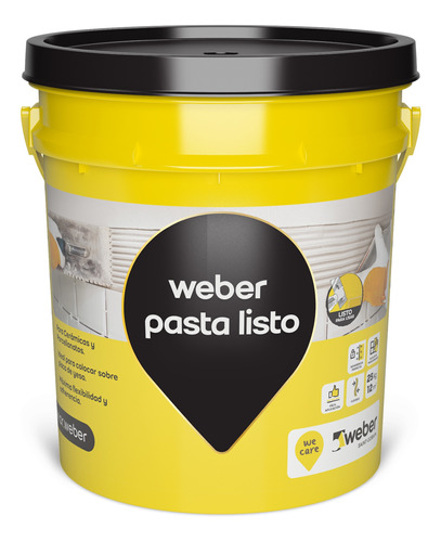 Imagen 1 de 7 de Pegamento Mezcla Adhesiva Weber Pasta Lista 25kg Curia