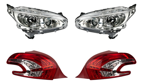 Set Calaveras C/leds + Faros Depo 208 2013-2015