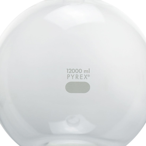 12l Matraz Bola Vidrio Pyrex Quimica Reacciones Soluciones