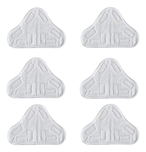 6 Almohadillas Microf Lavables Para Mopa A Vapor H2o X5