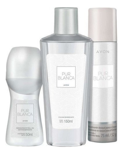 Set Femenino X 3 Pur Blanca Avon