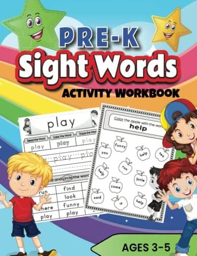 Libro: Pre K Sight Words: Activity Workbook With The 40 To