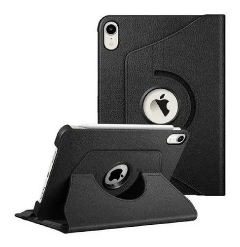 Capa Giratória Para Apple iPad Mini 6ª Geração - Preta