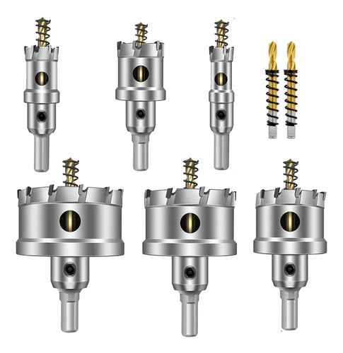 Asnomy Kit De Sierra De Agujero Tct Grande De 8 Piezas Para