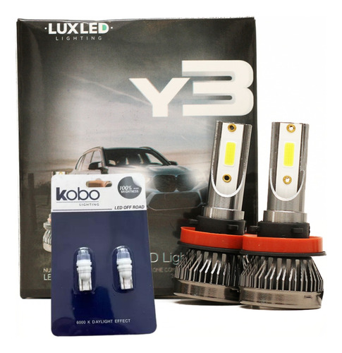 Kit De Led Cree Y3 Ultra 12v 36w Luz Alta Y Baja Auxiliar