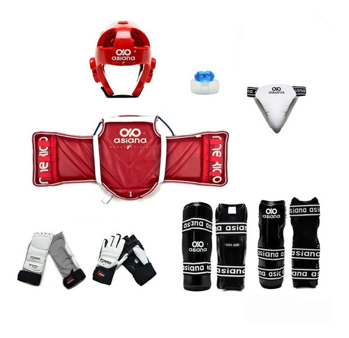 Ithaca Store - Paquete Completo Taekwondo Guantes Empeineras